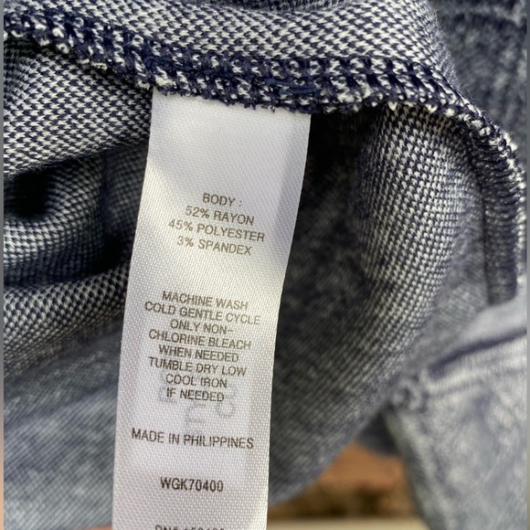 Stitch Fix 41 Hawthorn Womens Aniya Jacquard Knit Dress Navy Pockets Medium - Picture 6 of 7